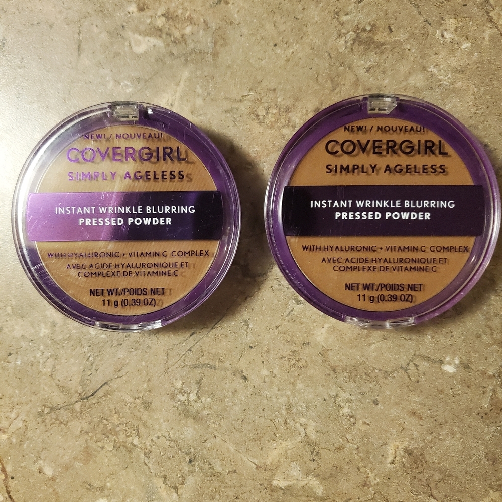 Covergirl Simply Ageless Instant Wrinkle Blurring Pressed Powder Soft Sable NIB